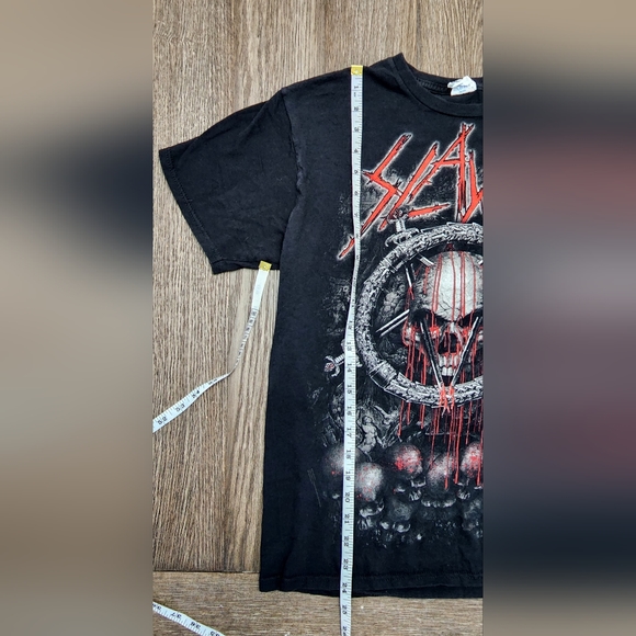 💀 Slayer Band Concert Rock Metal T-Shirt Ladies Size Large 💀 - Picture 2 of 6